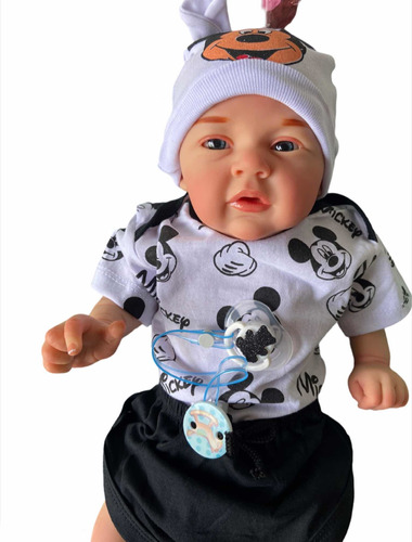 Bebê Reborn Menino Boneca Realista Corpo Em Silicone